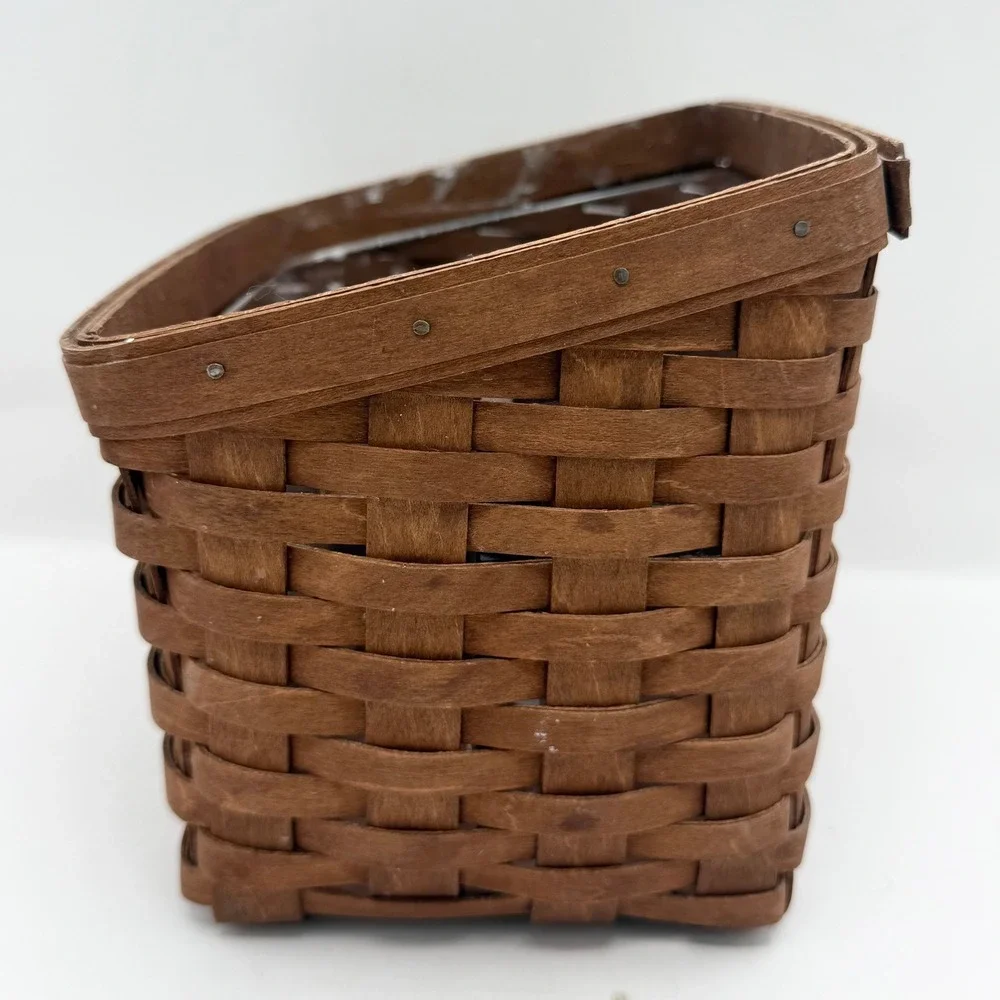 Longaberger TV Time Basket Protector Divided Utensil Caddy 2006 USA